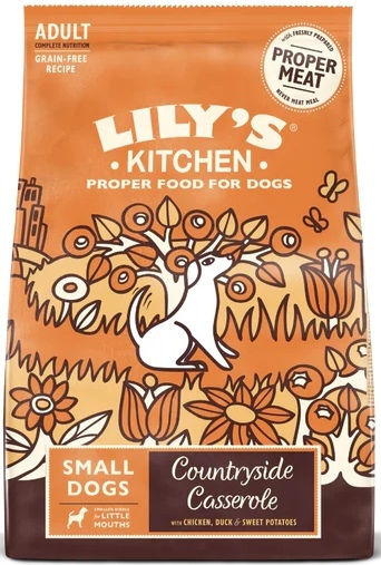 2.5kg Dry Dog Food Grain-Free for Adult Small Breed Dogs with Chicken Duck Meat and Vegetables