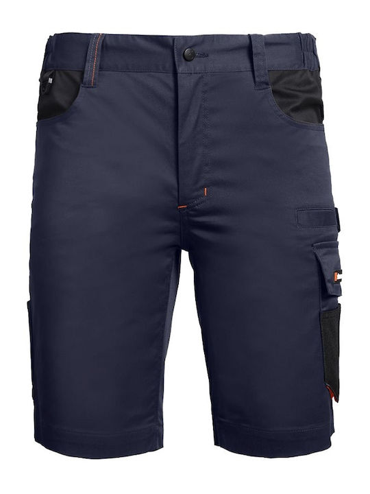 Stenso Ανακλαστική Βερμούδα Εργασίας Navy Μπλε