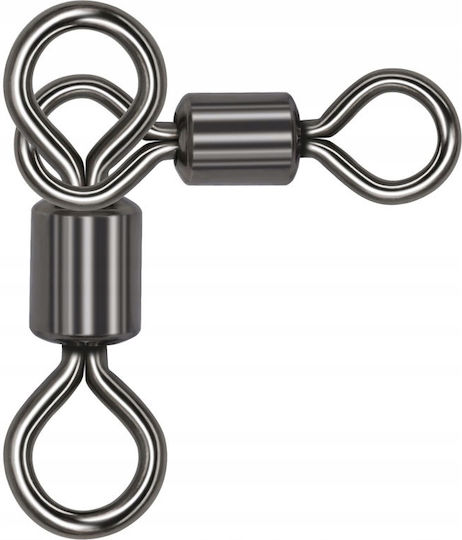 Sârmă Split Ring Triplu De Pescuit 2/0 × 1/0 Puternic Rotație 360° Triplu