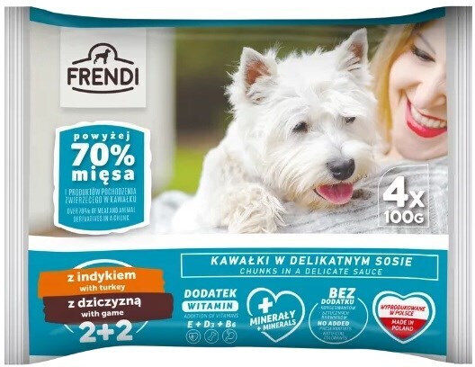 Frendi Υγρή Τροφή για Γάτες με Γαλοπούλα 4x100gr