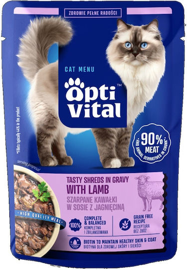 Hrana Pentru Pisici Adulte Cu Miel Fără Cereale 85gr