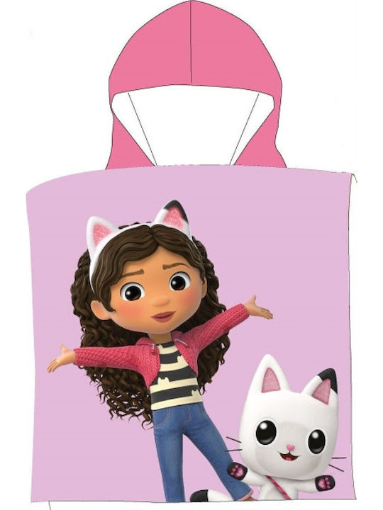 Πόντσο Quick Dry Microfiber 50x100εκ Dreamworks Gabby's Dollhouse 427 Pastel Lilac Dimcol