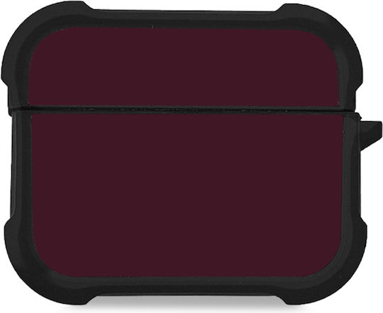 Sonique Colorbloc Series Silicone Case in Burgundy for Apple AirPods Pro 3