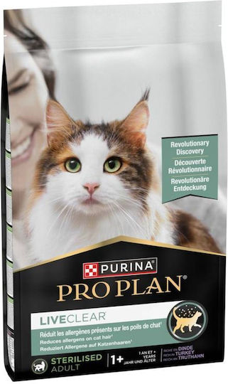 Live Clear Dry Food for Adult Neutered Cats with Sensitive Urinary with Turkey 2.8kg