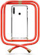 Mobile Phone Case Transparent Cord Coral Huawei P40 Lite E