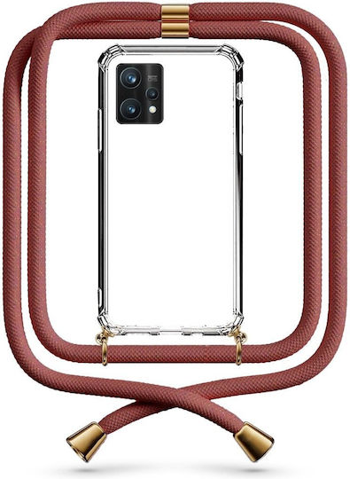 Θήκη Κινητού Διάφανη Κορδόνι Brown Realme 9 Pro Plus
