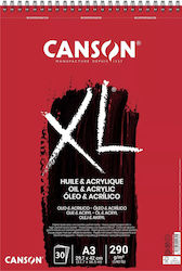 Μπλοκ Canson Xl Oil & Acrylic Sp Α3 300gr 30φ