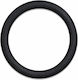 Car Steering Wheel Cover Black 37-39cm Pvc & Rubber Durable Non-Slip Universal