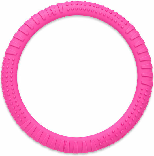 Κάλυμμα Τιμονιού Αυτοκινήτου Ροζ 37-39cm Pvc & Καουτσούκ Αντιολισθητικό Universal