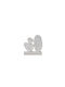 Decorative Sculpture Luna Gray Terracotta L12xW3xH21.5 Cm Muubs