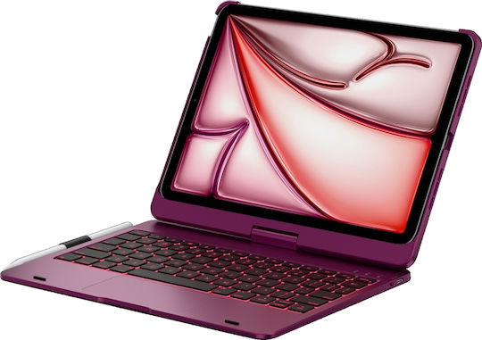 Supero Typecase Edge Tablet Case Keyboard Ipad Air 11" M2 2024 M3 2025 M4 2026 Raspberry