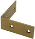 Besana Ъглов Раф от Металик в Бронзов Цвят 55x20mm 660100-OTTONE