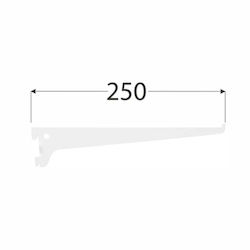 Единичен Конзол 250мм Бял