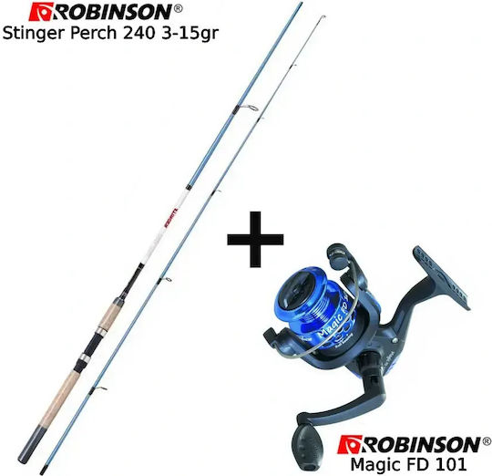 Robinson Stinger Perch 240 Fishing Rod With Mechanism 3-15gr