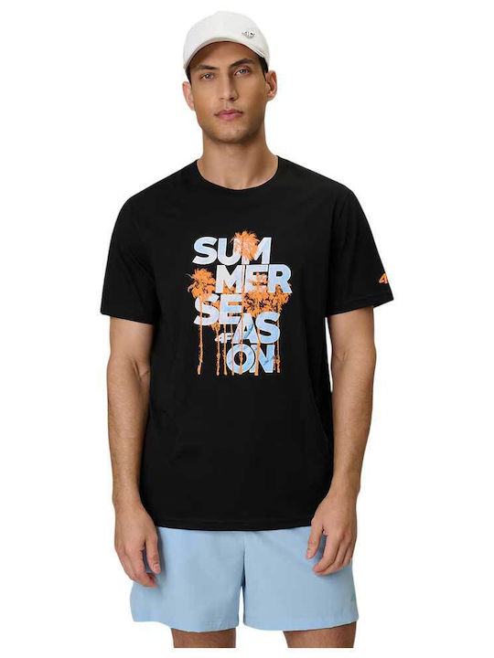 4F T-Shirt Schwarz