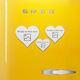 Wooden Magnet Heart Photo 10x10