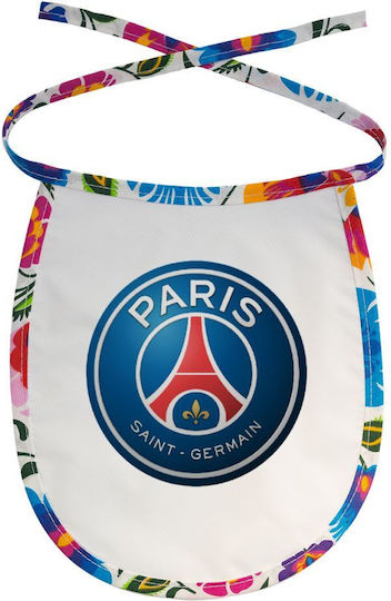 Koupakoupa Paris Saint-germain F.c Waterproof Baby Bib Made of 100% Cotton with Lace Band Colored