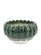 Artekko Glazed Διακοσμητικό Μπωλ Κεραμικό Πράσινο 27.5x27.5x8cm