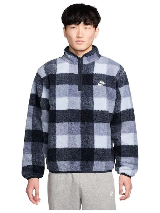 Nike Sportswear Club Φούτερ με Κουκούλα Μπλε