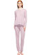 Pink Label Winters Damen Schlafanzug-Set Dusty Pink