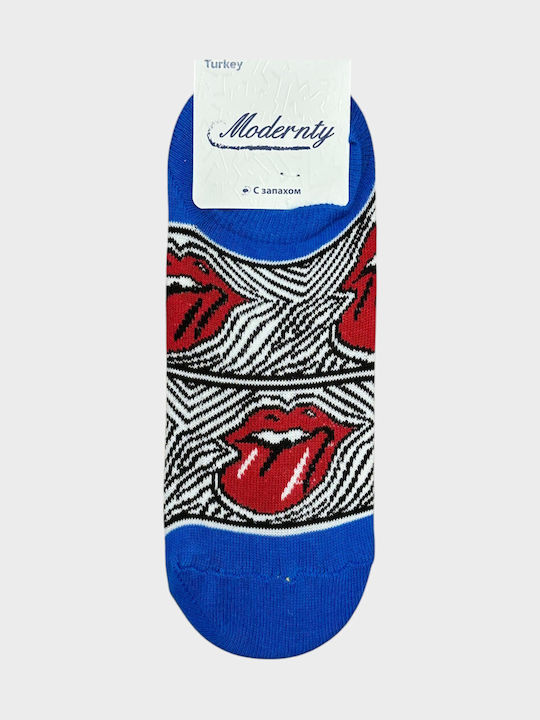 Modernity Women's Socks with Blue Patterns