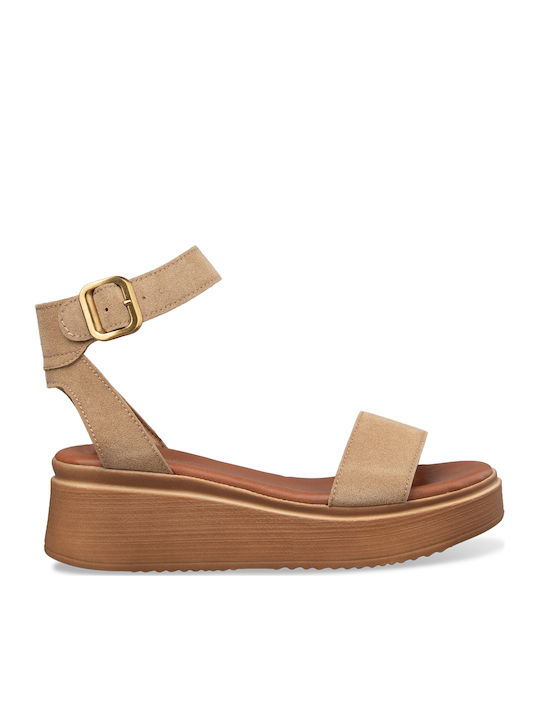 Tsouderos Shoes Summer Women's Beige Platforms