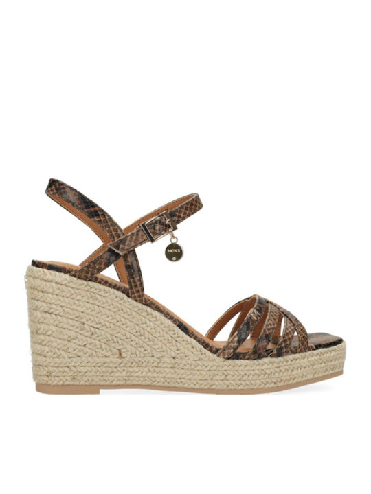 Mexx Sommer Damenplattformen Tabac