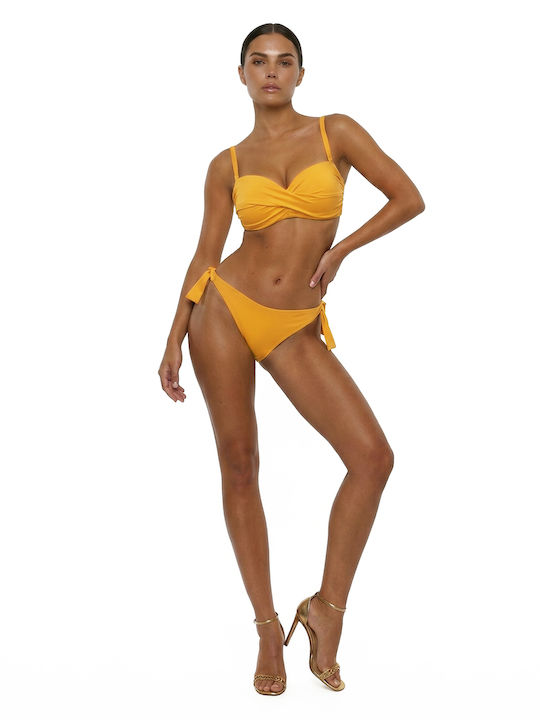 Bluepoint Strapless Bikini Top With Padding Yellow