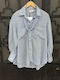 Long Sleeve Women's Blue Striped Shirt