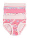 Cotonella Set Kids Panties Lilac-Fuchsia-Pink