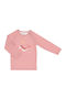 Tutete Kids Swimwear Rashguard With Long Sleeve Pink Whale
