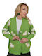Women's Knitted Cardigan Green