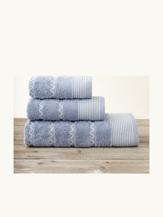 Kocoon Set of Bath Towels 3 pcs Mayfair Blue We...