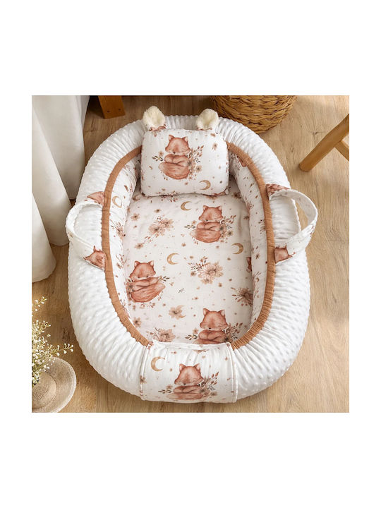 Velvet White Βρεφικό Μαξιλάρι Φωλιά