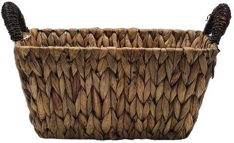 Loupas Декоративна Кошница от Слама с Дръжки 31x23x16см