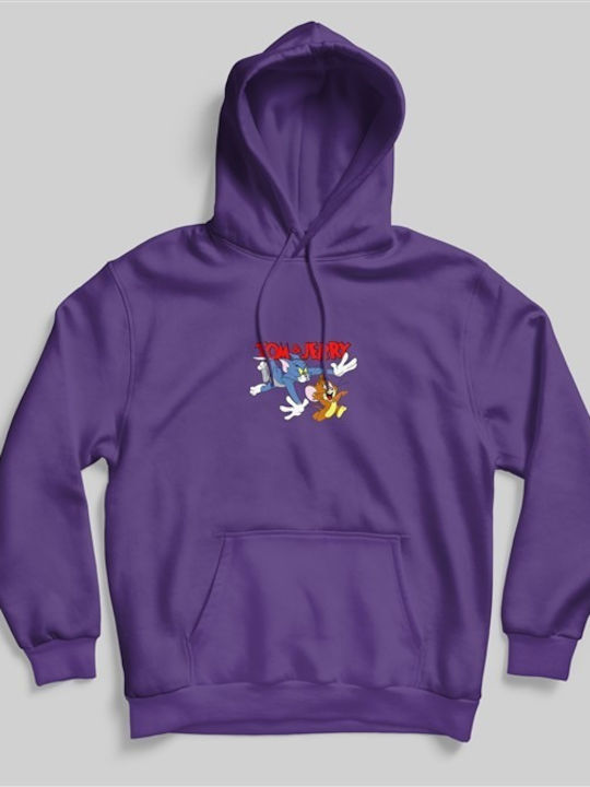Φουτερ Κουκουλα Snake Purple Tom Jerry Φουτερ Κουκουλα Snake Purple Tom Jerry