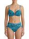 Set Bikini Animal Print Gold Zebra Γαλάζιο SQ69151 LIGHT BLUE S26