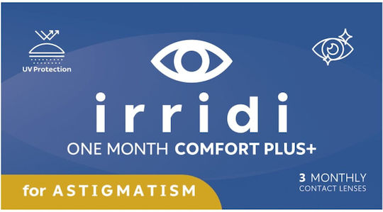 Irridi Comfort Plus Lentilă de Contact Lunară pentru Astigmatism din Hidrogel de Silicon
