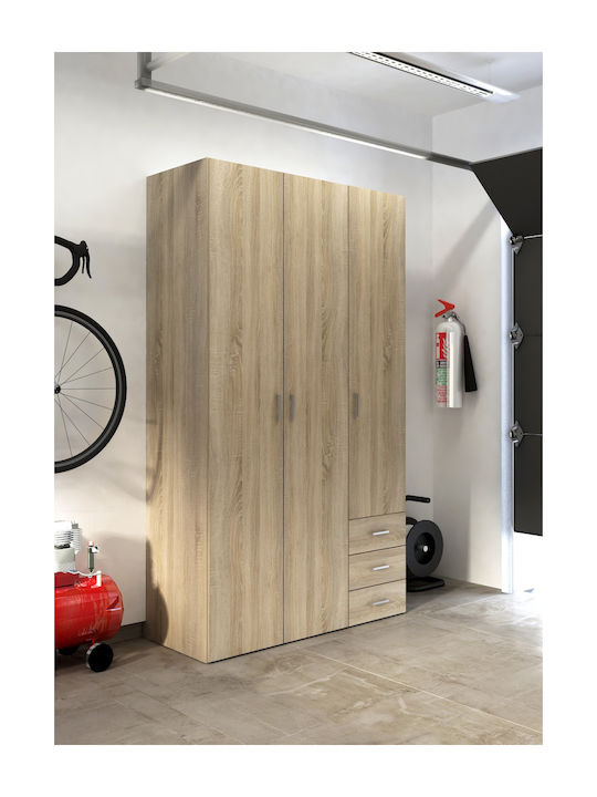 Space Dulap Triplă Uși Stejar 115.8x49.5x200.4cm