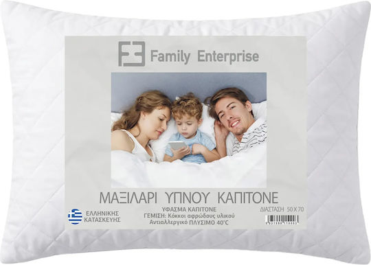 Quilted Bed Pillow Polyester 50x70cm