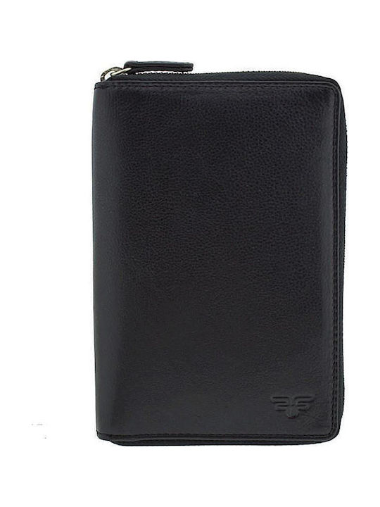 Leather Men's Wallet With RFID Black