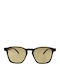 Oscar & Frank Montaigne Unisex Sunglasses with Black Frame and Black Lens