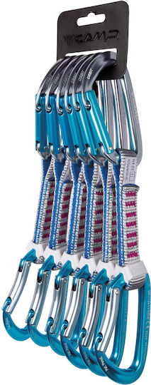 Camp Orbit Express Ks 12 Cm Carabine De Alpinism Set 6 Bucăți Gri Albastru Fucsia