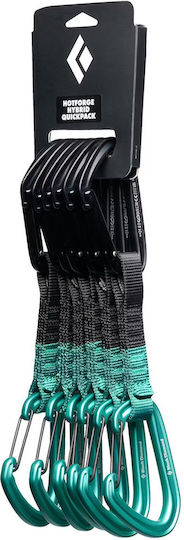 Black Diamond Hotforge Hybrid Quickpack 12 cm Kletter-Expresssets Sauberes Grün