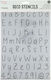 Craft Id Set 4 Schablonen A4 21x29,7 cm Briefe & Zahlen