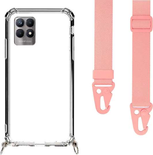 Θήκη Κινητού Διάφανη Ιμάντα Nude Realme 8i