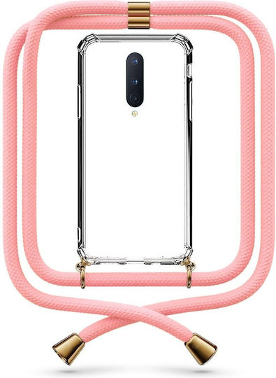 Husă Telefon Transparentă Cu Șnur Salmon Oneplus 8