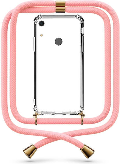 Husă Telefon Transparentă Cu Șnur Salmon Huawei Y6s