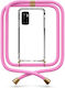 Θήκη Κινητού Διάφανη Κορδόνι Fuchsia Xiaomi Poco M3 Pro