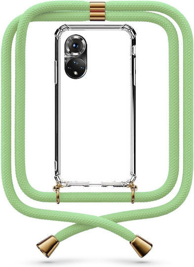 Θήκη Κινητού Διάφανη Κορδόνι Lime Green Honor 50